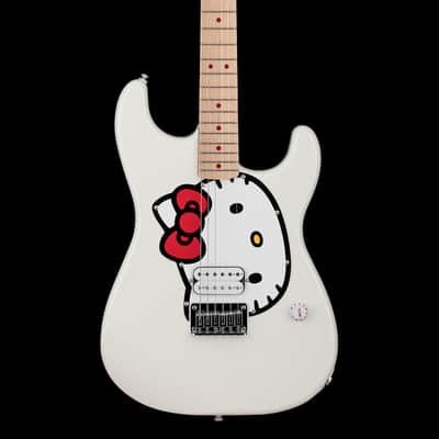 Squier Fender x Hello Kitty White Stratocaster image 3