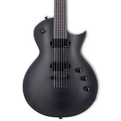 ESP LTD EC-1000 Charcoal Metallic Satin Electric Baritone Guitar image 1