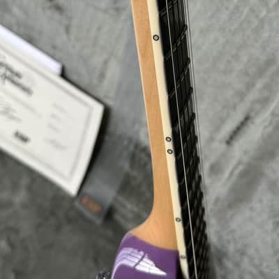 ESP Custom Alexi Laiho HEXED Purple Fade with Pinstripes Mint & Complete image 17