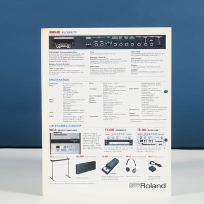 Roland Juno-60 synthesizer original brochure in German image 2