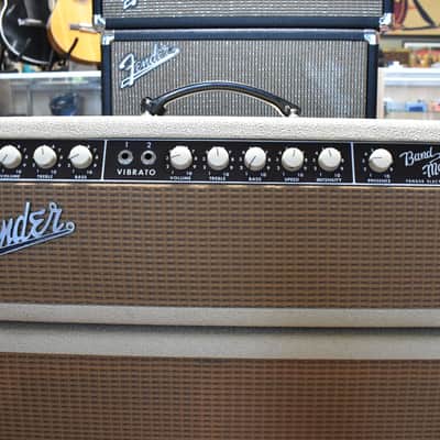1962 Fender Bandmaster w/ 2x12 Cabinet Blond Pre-CBS image 2