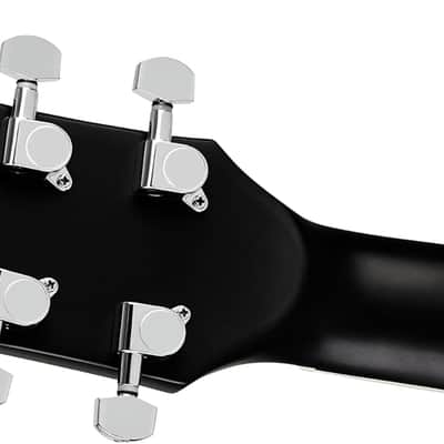 Dreadnought Acoustic Guitar, Beginner Guitar, Black/Natural image 3