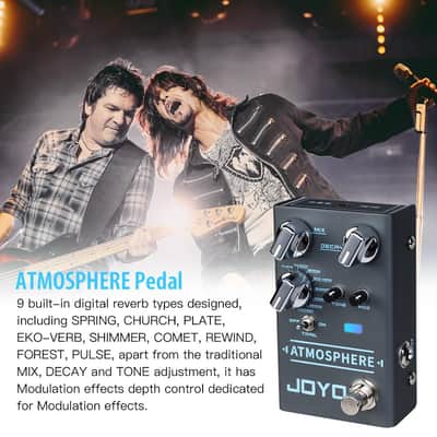 Joyo R-Series R-14 Reverb Pedal 9 Digital Reverb Types with Modulation and Trail Function for Electric Guitar Effect image 2
