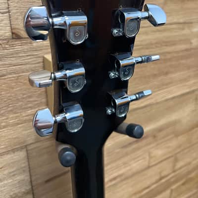 Carlo Robelli SG Style guitar  1970's  MIJ- Red/brown burst w/OHSC image 15