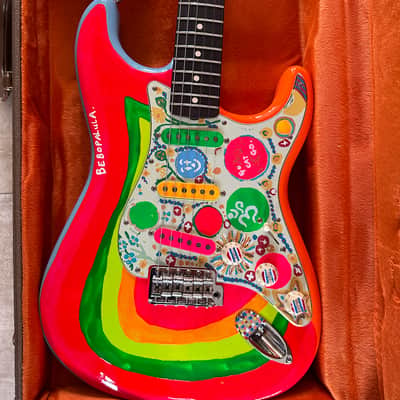 Fender Artist Series George Harrison Rocky Stratocaster 2022 - Sonic Blue / Custom Art Bild 1