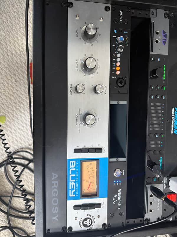 Black Lion Audio Bluey FET Limiting Amplifier / Compressor 2019 - Silver with Blue Stripe image 1