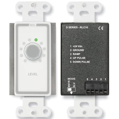 RDL D-RLC10 Remote Level Control in Decora Wall Plate (White) image 1