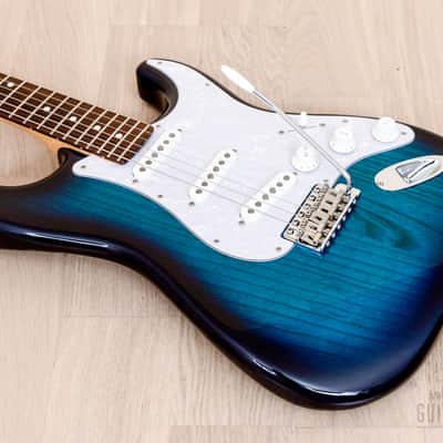 2014 Tokai Goldstar Sound AST-118 S-Style Electric Guitar Ash Body Blue Burst, Japan image 7