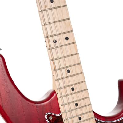 Cort G100 HH G Series Double Cutaway Electric Guitar - Open Pore Black Cherry (G100HHOPBC-U) image 12