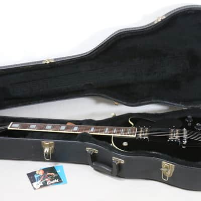 Guild De Armond M-75 Electric Guitar 1999 Black w/ Gold USA Pickups + OHSC image 2