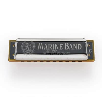 Hohner Marine Band 1896 Classic 10 Hole Diatonic Harmonica, Eb Major - M1896046 image 4