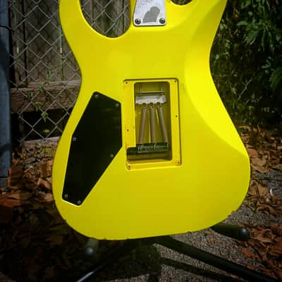 ESP Mirage Deluxe : 1987-88 era, Dayglow, Ebony, Lawsuit Headstock image 3
