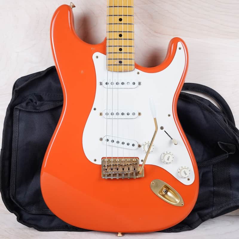 Fender Order Made ST-57 Stratocaster Reissue MIJ 1992 Fiesta Red USA Texas Special PUs  w/ Bag image 1
