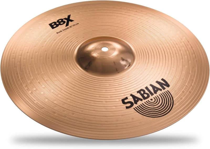 Sabian B8X Series 16 Inch Rock Crash Cymbal l B8 Bronze Alloy l 92% Copper - 8% Tin l Made in Canada l Model 41609X image 1