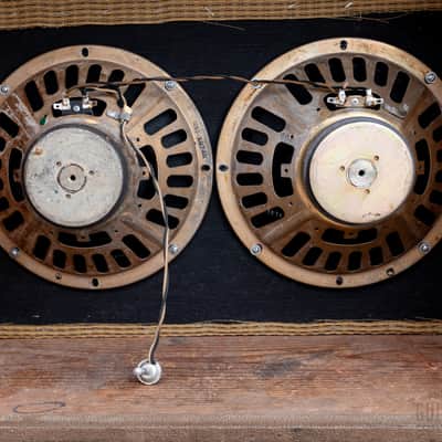 1961 Fender Super Vintage Tube Amp Pre-CBS Brown Panel 2x10 Oxford 10K5, 6G4-A image 9