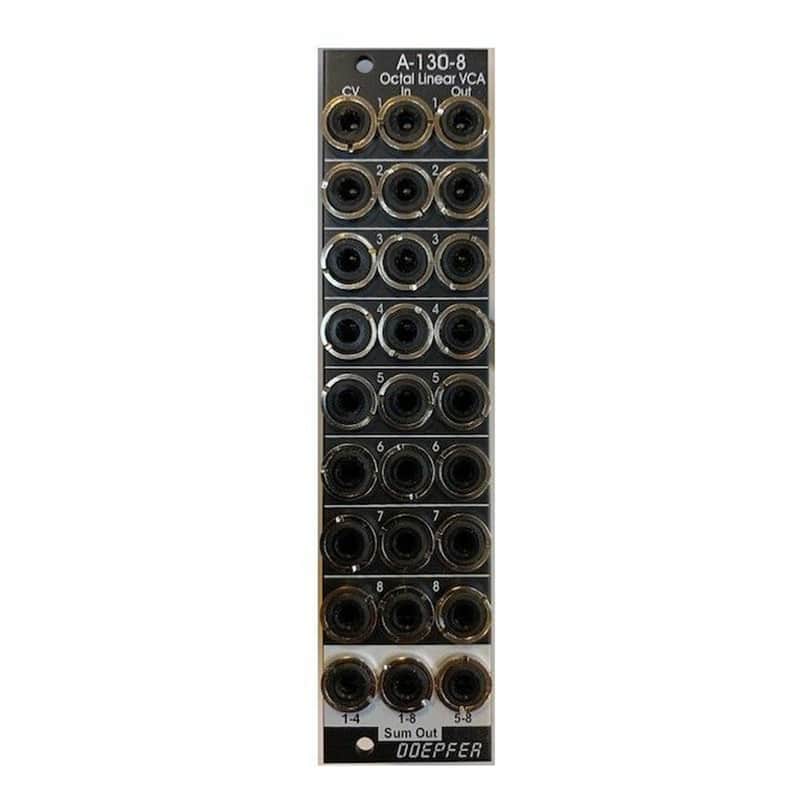 Doepfer A-130-8V Octal Linear VCA Eurorack Module (Black) image 1