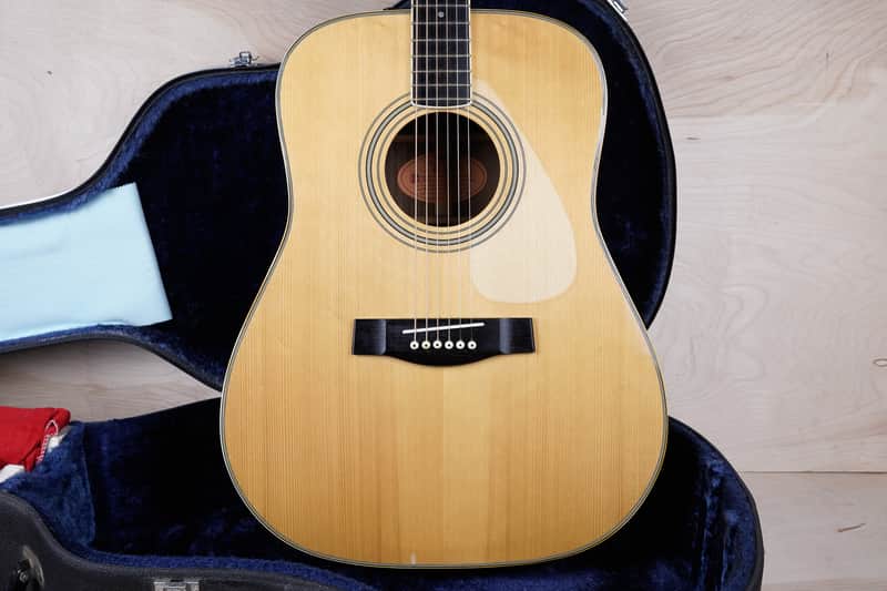 Yamaha FG-251 MIJ 1976 Natural Vintage Made in Japan w/ Hard Case image 1