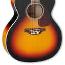 Takamine GJ72CE-12 BSB G70 Series 12-String Jumbo Cutaway Acoustic/Electric Guitar Gloss Brown Sunburst