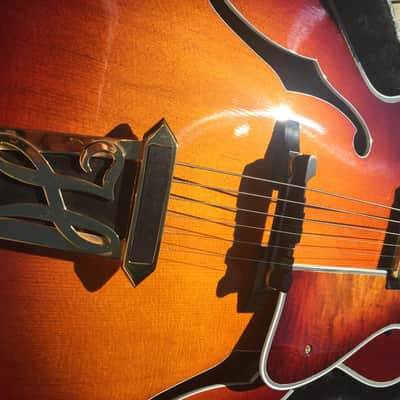 HERITAGE SWEET 16 ARCHTOP "THE LAST ONE" VINTAGE WINE BURST GUITAR image 6
