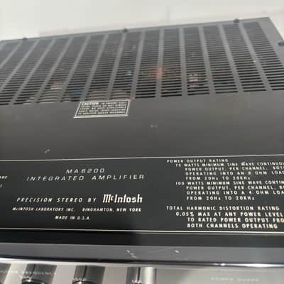 McIntosh MA6200 100-Watt Stereo Solid State Integrated Amplifier 1979 - 1991 - Black image 12