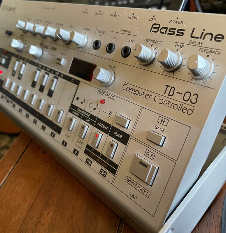Roland TB-03 Boutique Series Synthesizer Module Bass Line Synthesizer 2016 - Present - Silver image 1