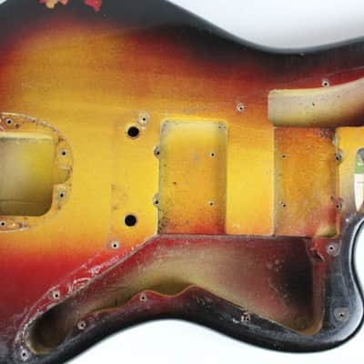 1959 Vintage Fender Jazzmaster BODY ~Lightweight 3.9lbs~ Pre-CBS Sunburst Refin 1950s USA image 16