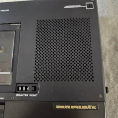 Mint Rebuilt Marantz PMD201 Full & 1/2 Speed Cassette Recorder w/ Manual & Adapter image 3
