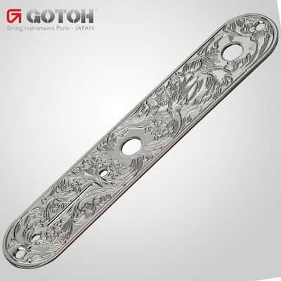 NEW GOTOH CP-10-ART-01 Engraved Control Plate for Telecaster Tele - CHROME
