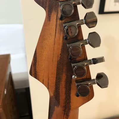 Fender Stratocaster MIM with USA=-made Warmoth Neck 2021 Aged Candy Apple Red image 9