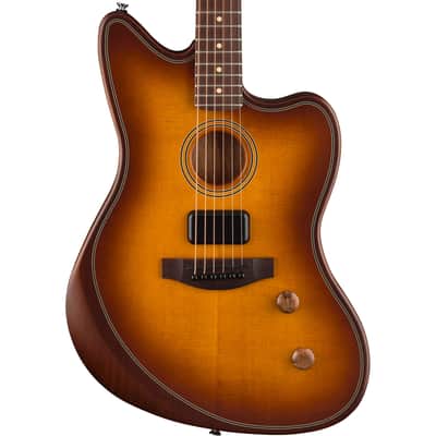 Fender Acoustasonic Standard Jazzmaster Honey Burst image 1