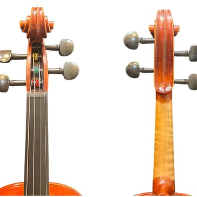 HandMade Violin Outfit 4/4-Italian Spruce,Flamed back, Vivid sound image 6