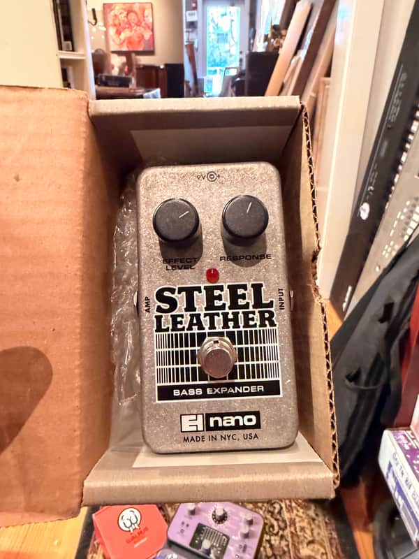 Electro-Harmonix Steel Leather Bass Expander | Reverb