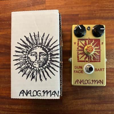 Analogman Sun Face BART Germanium Fuzz with Sun Dial Knob 2020 - 2021 Gold image 1