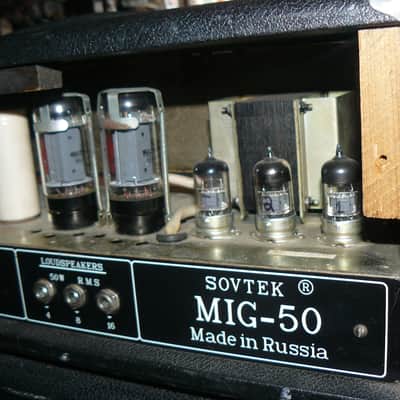Sovtek MIG 50 Head & Cab 1990's - Black image 5