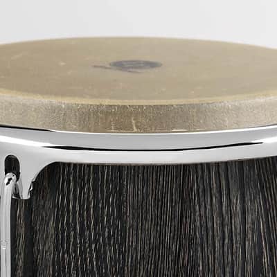 Latin Percussion LP1175SA Uptown Series 11.75" Sculpted Ash Conga - Ebony Stain image 2