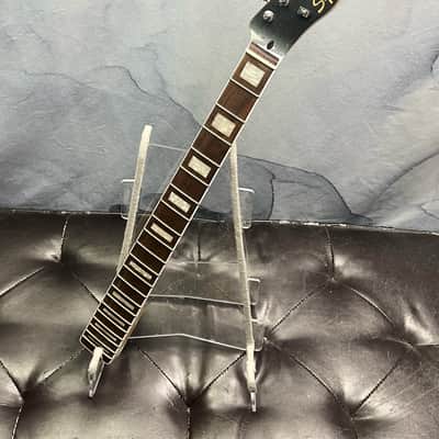 Squier Loaded Telecaster Neck with Block Inlays, Charcoal Frost Metallic Painted Headstock Face image 2