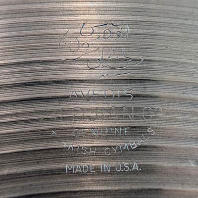 Zildjian Avedis 20" Vintage 1970s Ride Cymbal with 6 Factory Installed Rivets image 3