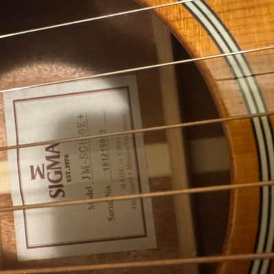 Sigma JM-SG160E+ Beatles Style P90 Electric Acoustic image 7