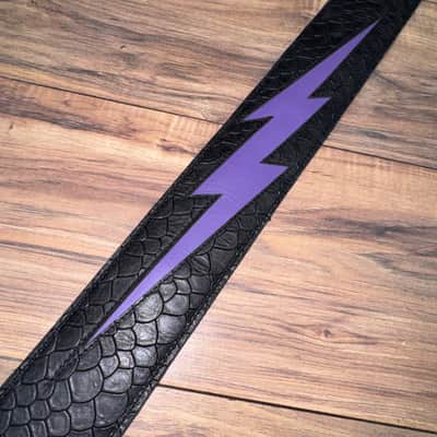 Carlino Purple lightening bolt strap 2026 - Black and purple image 7