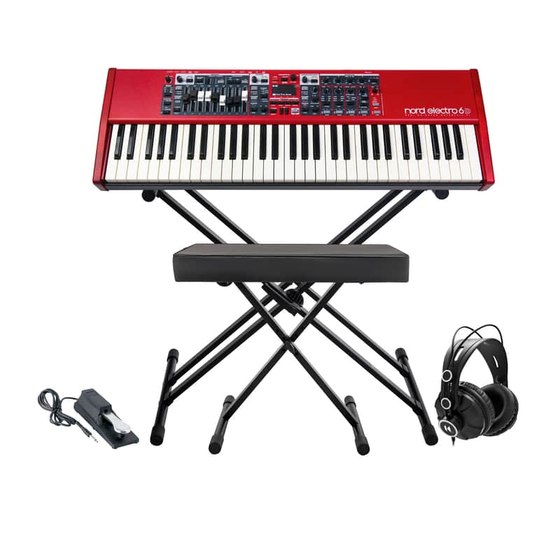Nord Electro 6D 61 Key Keyboard with Stand, Bench, Sustain Pedal and Heaphones image 1