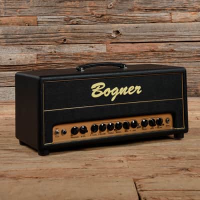 Bogner Shiva 20th Anniversary KT88 90-Watt Guitar Amp Head with Reverb 2010s - Black with Green Back Panel image 1