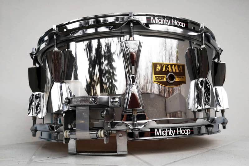 Tama Artwood Chrome cover birch snare Late 80s - Chrome wrap image 1