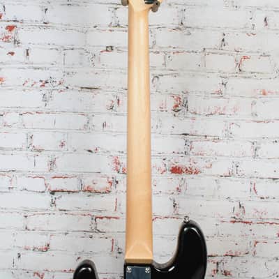 Fender Standard Precision Bass, Laurel Fingerboard, White Pickguard, Black image 8