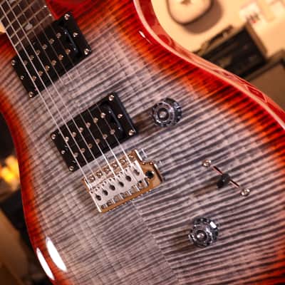 PRS SE Custom 24 - Charcoal Cherry Burst 2509 image 9