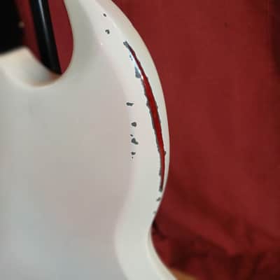 1963 Gibson EB-3 Bass – COA by No.Tom, Denmark Street – Vintage SG-Style Short Scale refinished White image 17