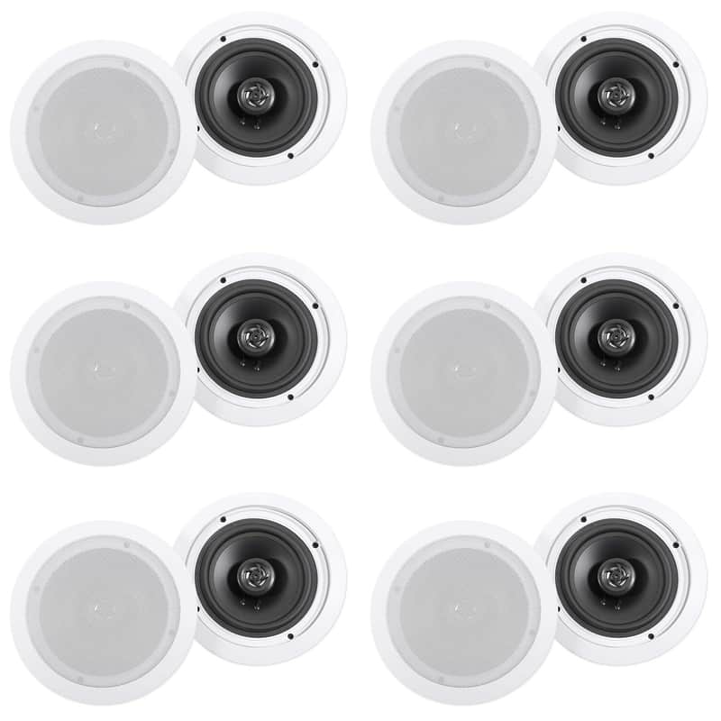 (12) Rockville HC655-16 6.5" 500 Watt In-Ceiling Home Theater Speakers 16 Ohm image 1