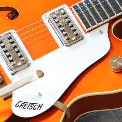 MINTY! Gretsch Brian Setzer Hot Rod Hollowbody G6120SHTV TV Jones Tangerine + OHSC image 4