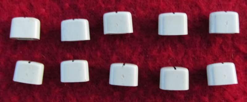 Altec Lansing Rack Equalizer SLIDER Knobs-LOT OF 10 SLIDER KNOBS-1431A/1432A image 1