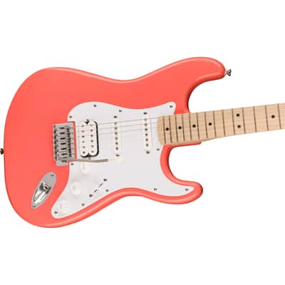 Squier Sonic Stratocaster HSS MN Tahitian Coral - Electric Guitar image 4