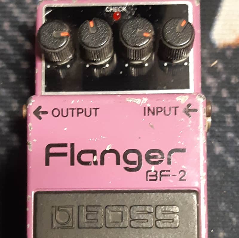 Boss BF-2 Flanger 1980-1984 (Black Label) Made In Japan | Reverb